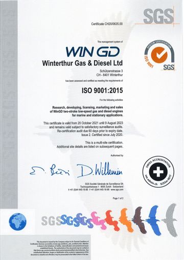 SGS Quality, Environmental and Occupational Health and Safety Management System Certificate
